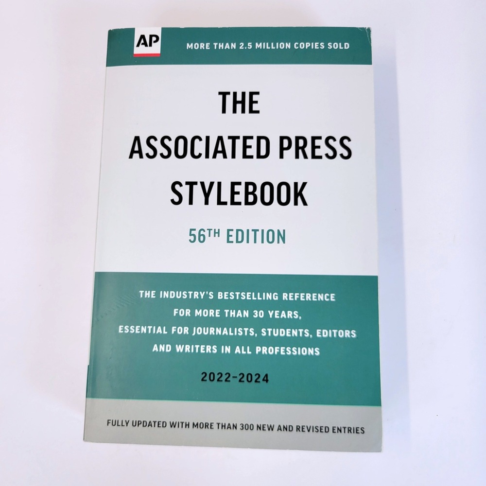 AP Associated Press Stylebook 56th Edition 2022-2024 Reference Paperback Book